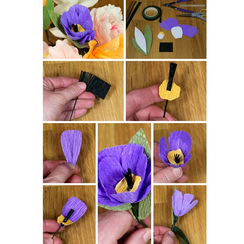 Crepe Paper Flower Making Supplies