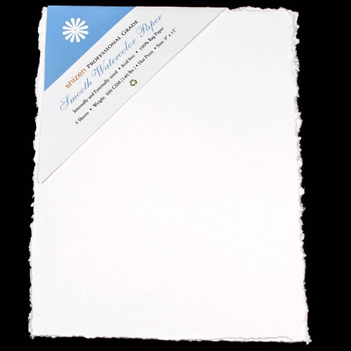 210gsm A5 Cotton Paper 5.7 x 8.2 Invitation Paper Calligraphy Paper Sky Blue Handmade Deckle Edge Paper  Deckle Edge Paper
