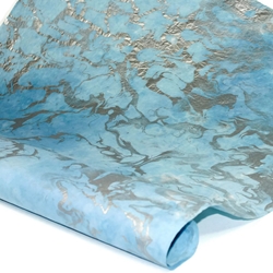 Marbled Momi Paper - SKY/SILVER