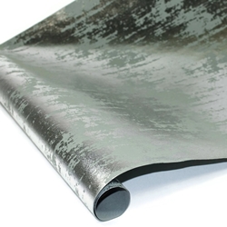 Metallic Foil Indian Cotton Rag Paper - GRAY/SILVER
