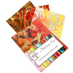 Marbled Mulberry Momi Paper Pack in Warm Colors