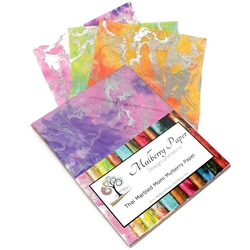 Marbled Mulberry Momi Paper Pack in Pastel Colors