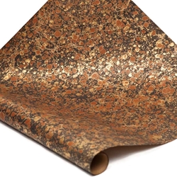 Italian Marbled Paper - STONE - Brown/Black/Gold