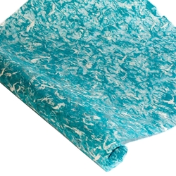 Thai Kozo Fibers Paper - OCEAN BLUE/WHITE