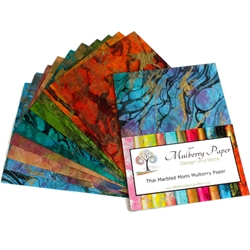Marbled Mulberry Momi Paper Pack in Assorted Colors