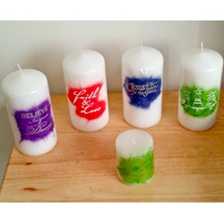 Unryu Paper Wrapped Candles