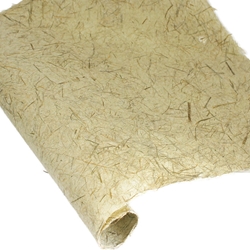Gampi Paper with Cogongrass and Fibers - NATURAL GREEN - 120GSM