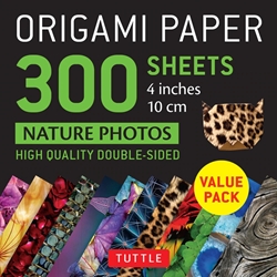 4" Origami Paper and Instruction Kit - JAPANESE WASHI