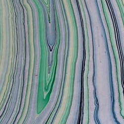 Thai Marbled Origami Paper - BLUE/GREEN