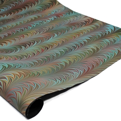 Brazilian Marbled Paper - FERN - Multicolor