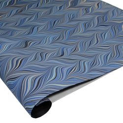Brazilian Marbled Paper - WAVED GELGIT - Blue