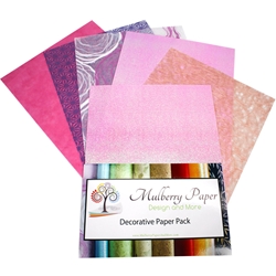 Assorted Texture Paper Pack in Pink Colors