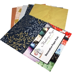 Metallic Mulberry Paper Pack (10 Sheets of 8.5" x 11" Paper)