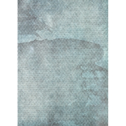 Screenprinted Unryu - Large Decoupage Paper - BLUE PATTERN