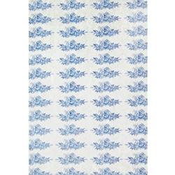 Screenprinted Unryu - Decoupage Paper - VINTAGE ROSE BORDER
