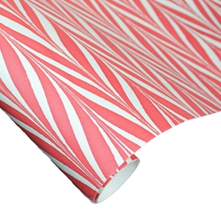 Indian Cotton Rag Marble Paper - Bird Wing - RED AND CREAM