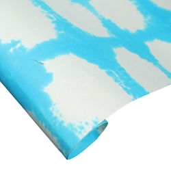 Indian Cotton Rag Paper - Tie Dye - CRINKLE TURQUOISE