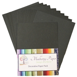 Recycled Elephant Dung Paper (10 Sheets) - BLACK