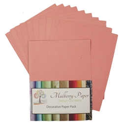 Recycled Elephant Dung Paper (10 Sheets) - PINK