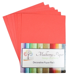 Recycled Elephant Dung Paper (10 Sheets) - RED