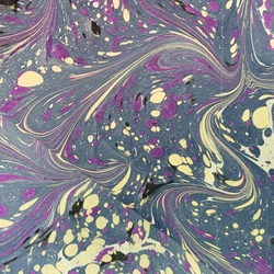 Hand Marbled Origami Paper - COSMIC SWIRL