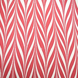 Indian Cotton Rag Marble Origami Paper - Bird Wing - RED AND CREAM