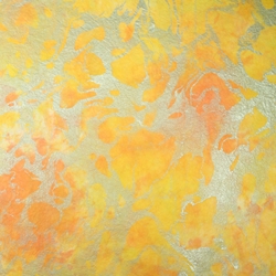 Marbled Momi Origami Paper - PEACH/YELLOW/SILVER