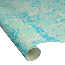 Hand Marbled Paper - JUST BLUES STONE
